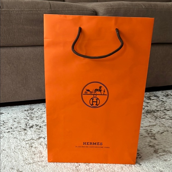 Hermes Other - Hermes Orange Shopping Bag